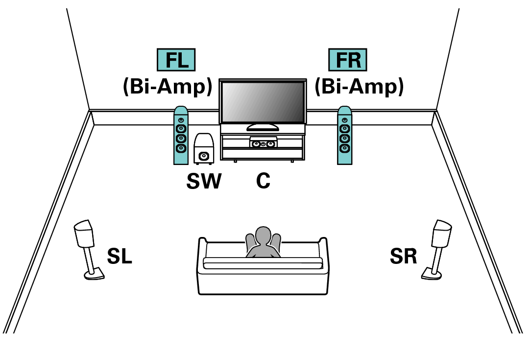 Pict SP Layout 5.1 BiAmp